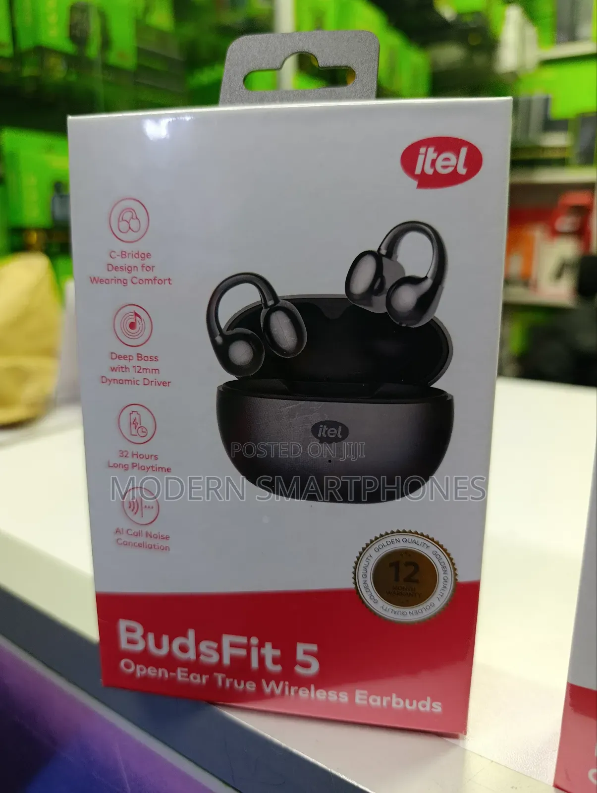 Itel Budsfit 5
Open-Ear 32 Hours of Total Playtime