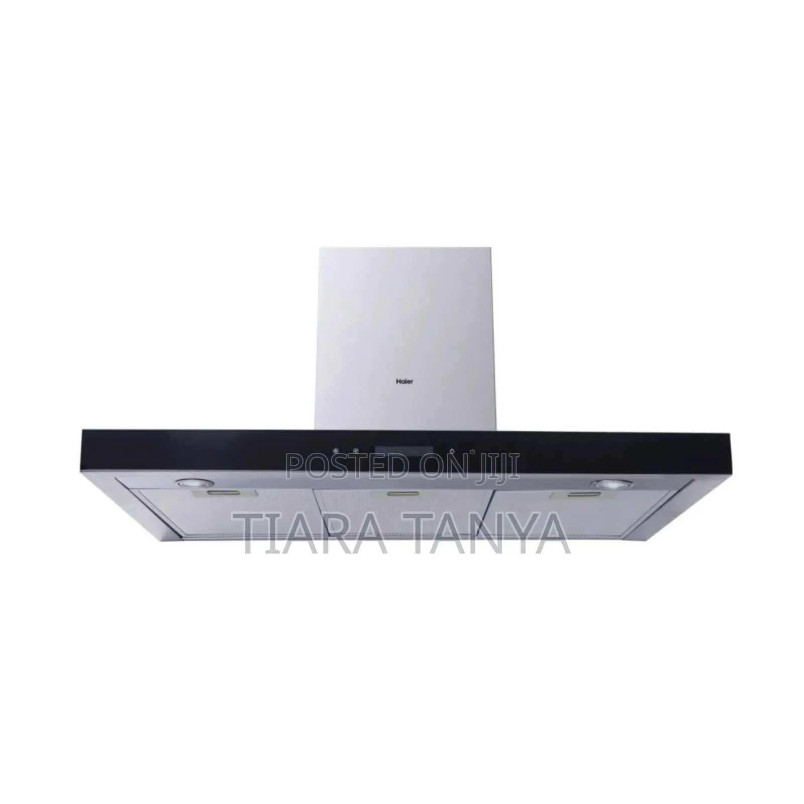 Haier 90cm Kitchen Chimney Hood Black and Grey