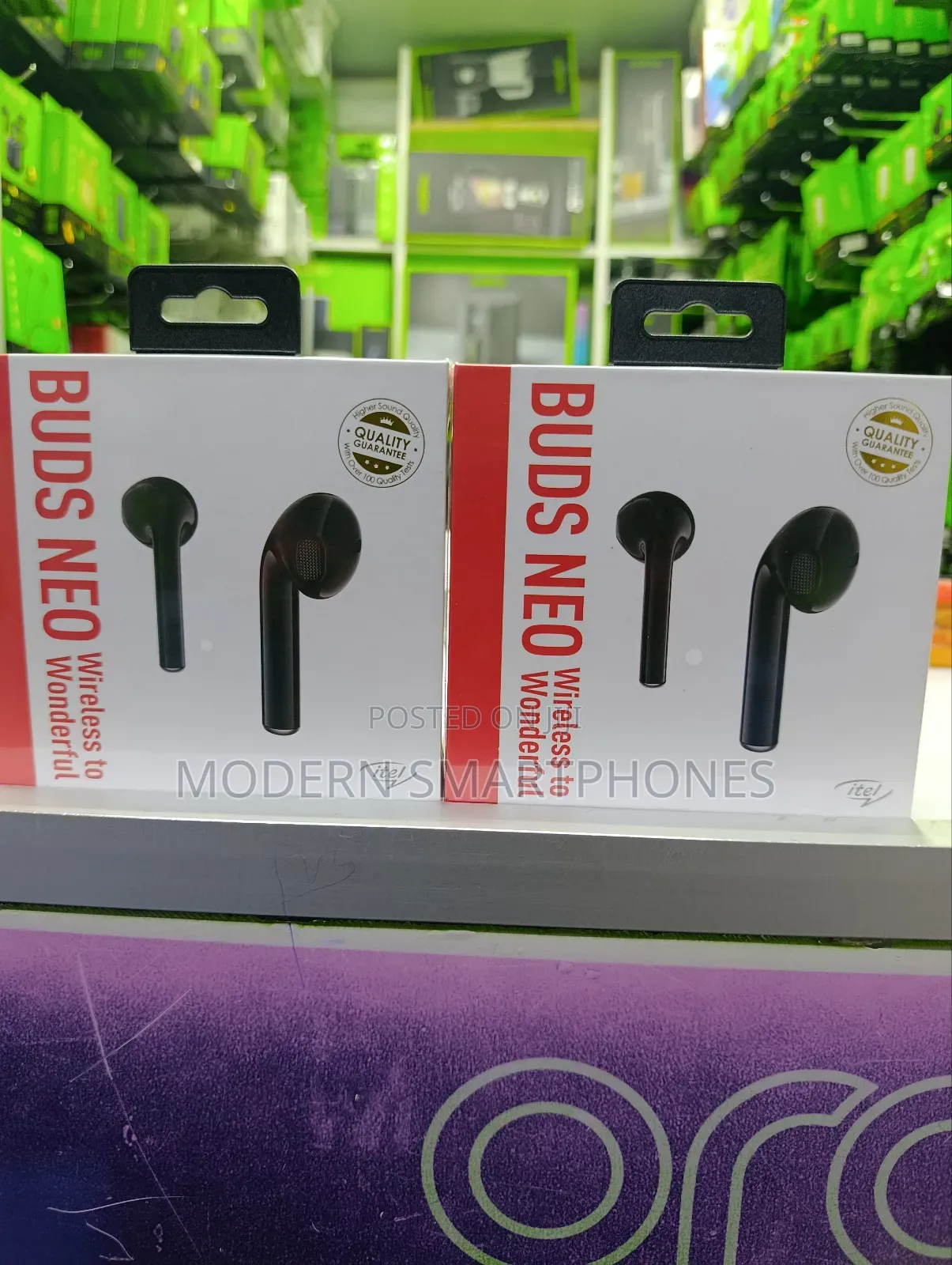 Itel- Buds Neo
30hrs Play Time Bluetooth Earphones