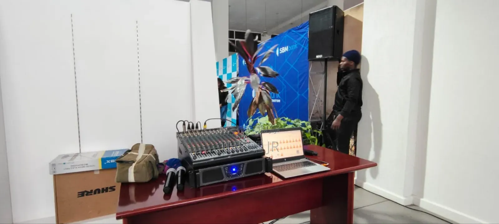 Sound System in Indoor Hotel Set Up. Small Size