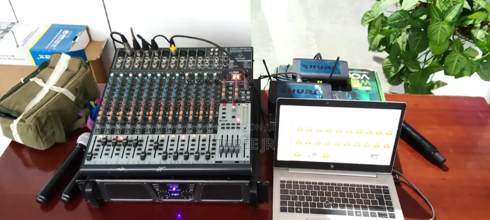 Sound System in Indoor Hotel Set Up. Small Size