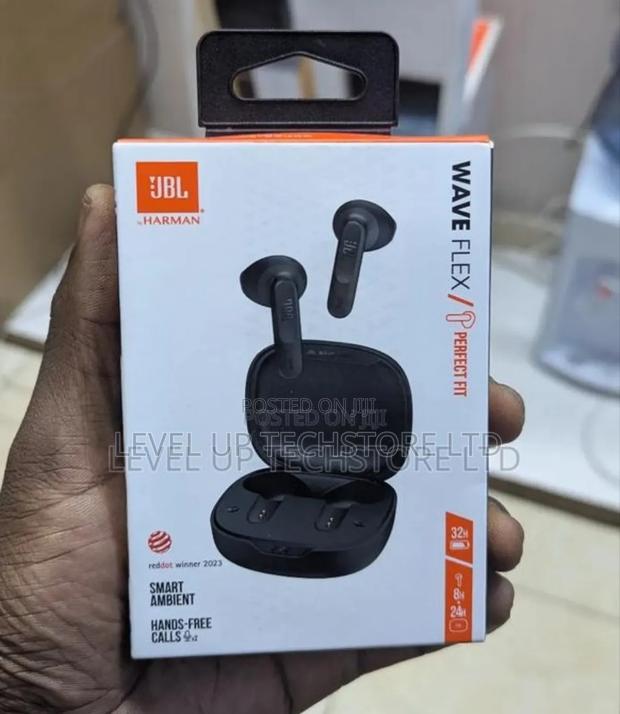 JBL Wave Flex in-Ear Wireless Earphones With Ip54 , Black