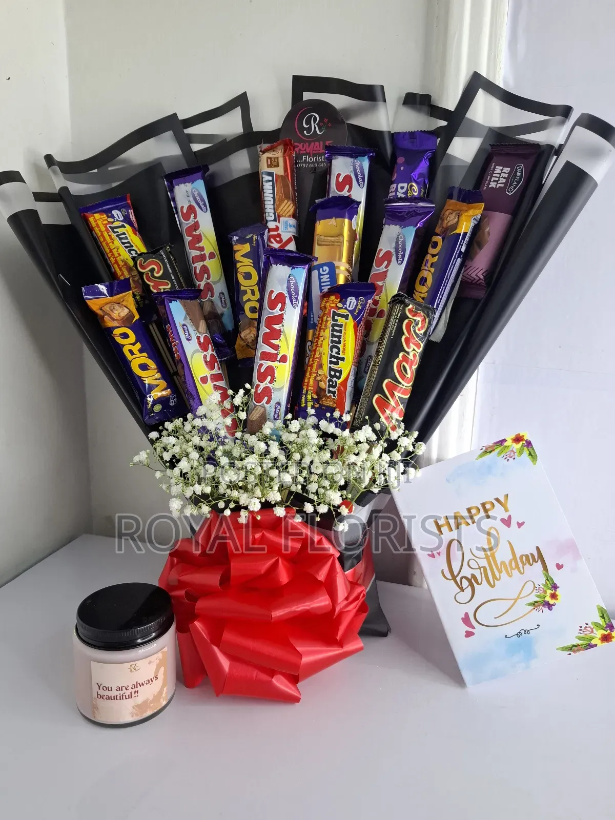 Candy Hamper and a Scented Candle