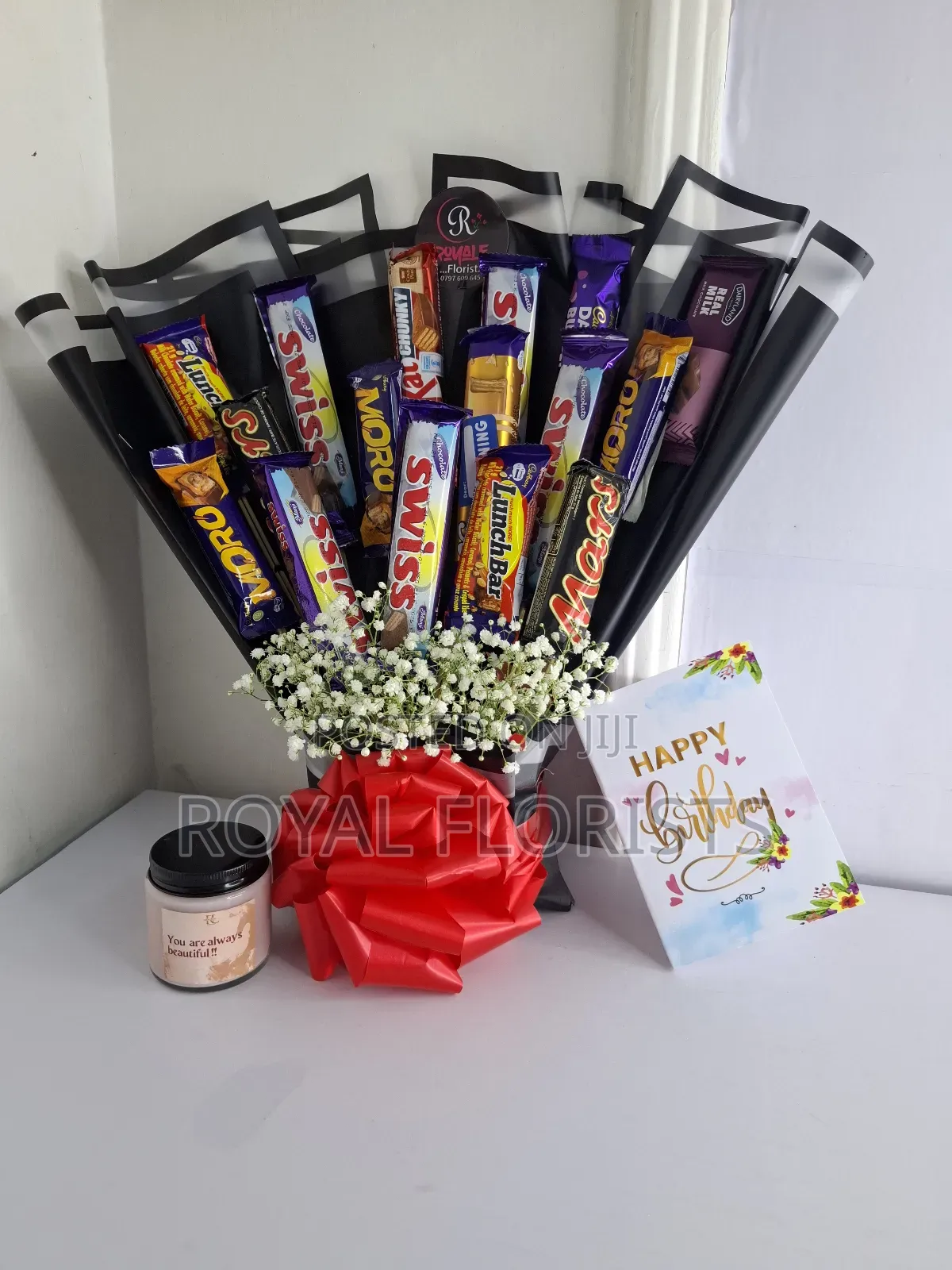Candy Hamper and a Scented Candle