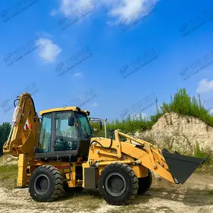 Backhoe Loader 3 Tons Bucket Capacity 1m3 With Loader and Excavator