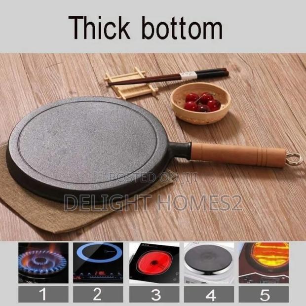 Thickened Cast Iron Chapati Pan – 26cm-Tc - thumbnail 3