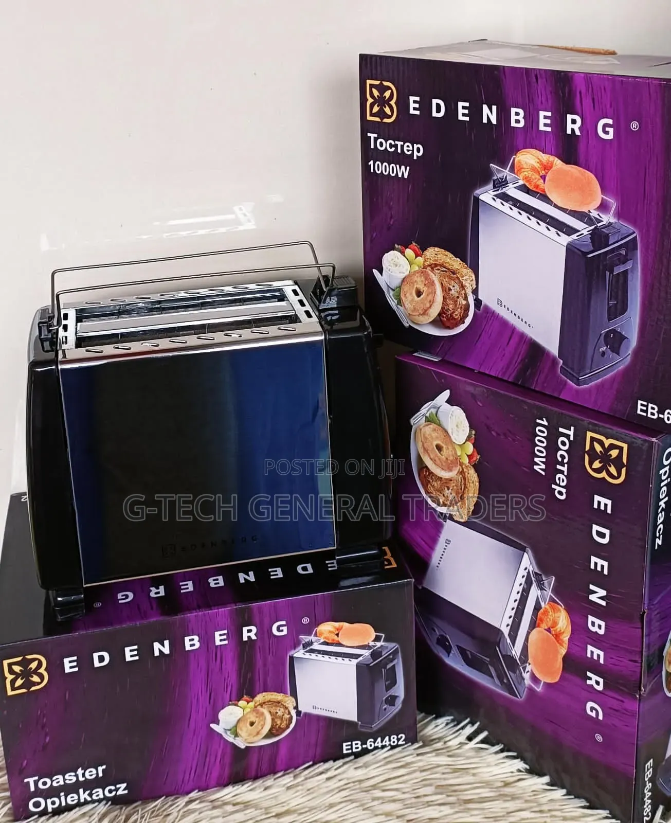 Edenberg 1000w 2 Slice Bread Toaster Machine