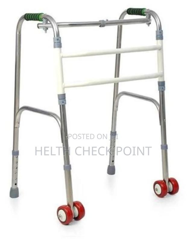 Adjustable Adult Walker With Wheels - main view