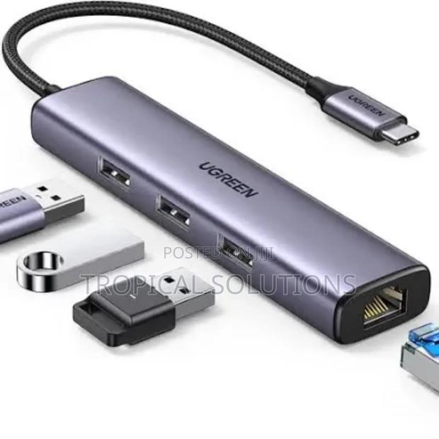 Ugreen Usb -C to Rj45 Gigabit Ethernet+ Usb-a 3.0 Adapter