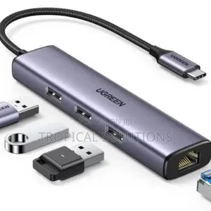 Ugreen Usb -C to Rj45 Gigabit Ethernet+ Usb-a 3.0 Adapter
