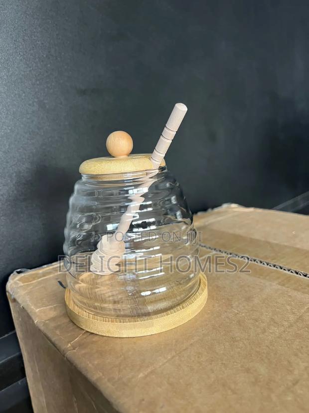 Glass Honey Storage Jars_car - main view