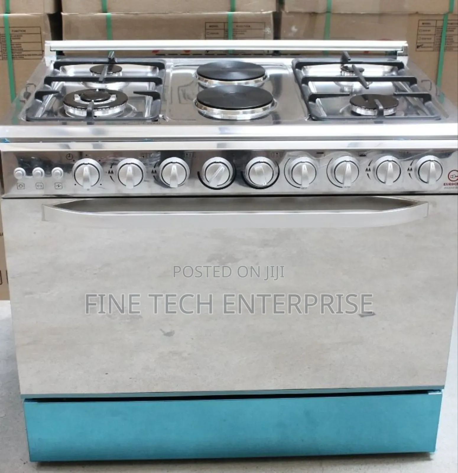 60*90 Eurochef 4+2 Standing Cooker