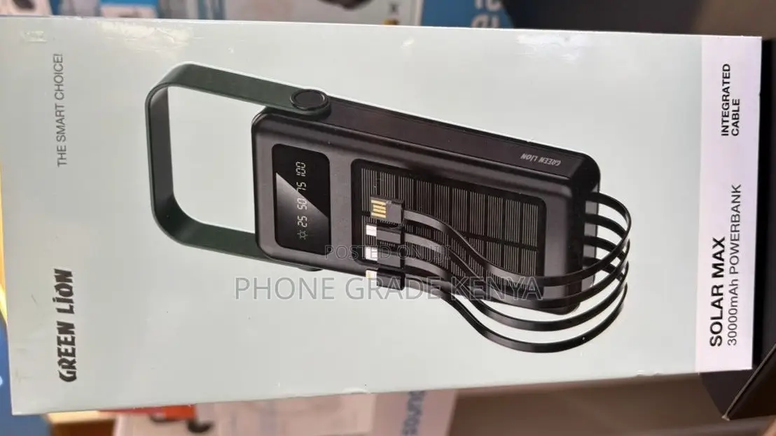 Green Lion Solar Max 30,000mah Power Bank