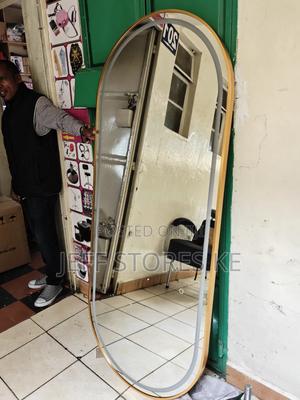 Wall Mounted Barber Mirror With Led Lights - main view