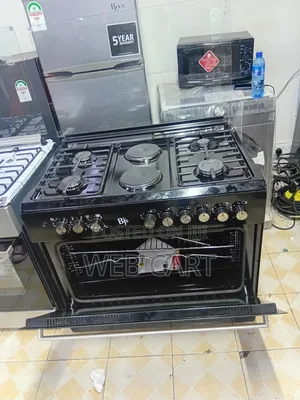 Bj 4+2 Gas Electric Cooker 60x90cm – Black