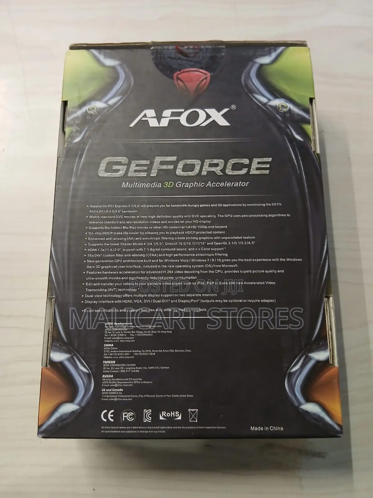 Afox Nvidia Geforce Gt730 4gb Ddr3 Graphics Card