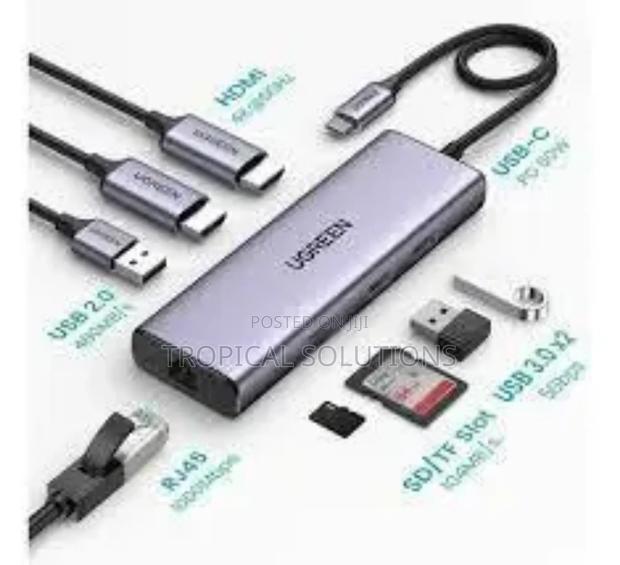 Ugreen 9 in 1 Usb -C Multifunction Adapter Cm498 - thumbnail 2