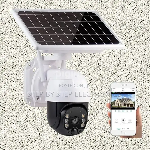 24/7 Colored Night Vision 1080p Solar Powered 4g PTZ CCTV Camera