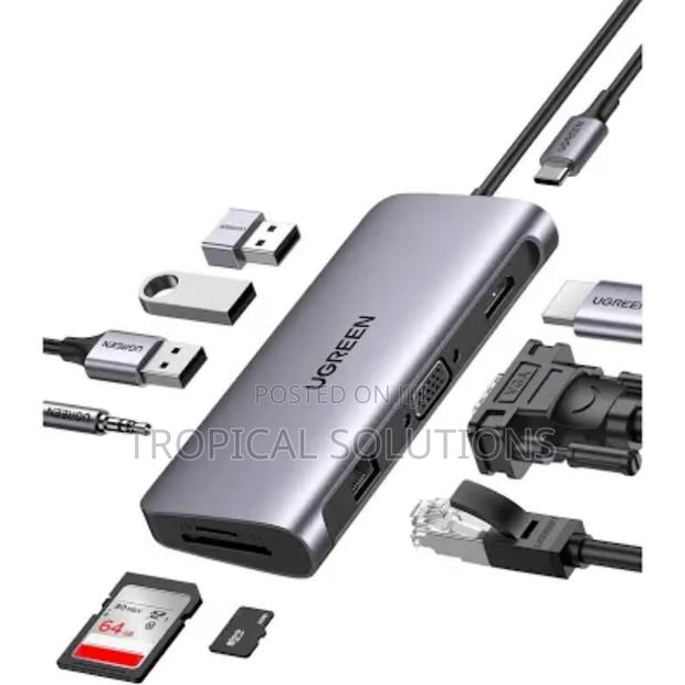 Ugreen 10 in 1 Usb -C Multifunction Adapter Cm639