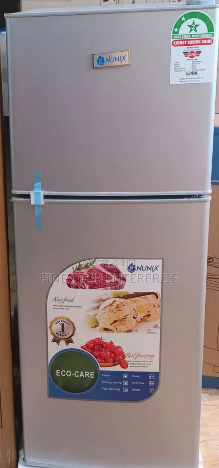 Nunix 138 Litres Large Capacity Single Door Refrigerator Fridge
