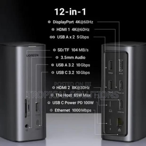 Ugreen 12 in 1 Usb -C Multifunction Docking Station Pro Cm555 - thumbnail 3