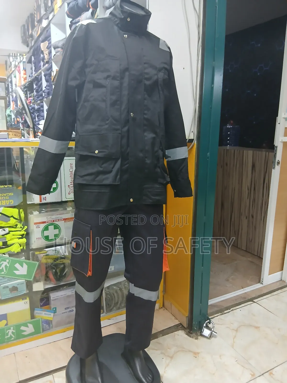 Black and Grey Engineer Suit