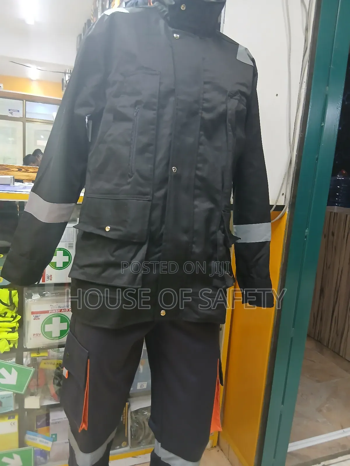 Black and Grey Engineer Suit