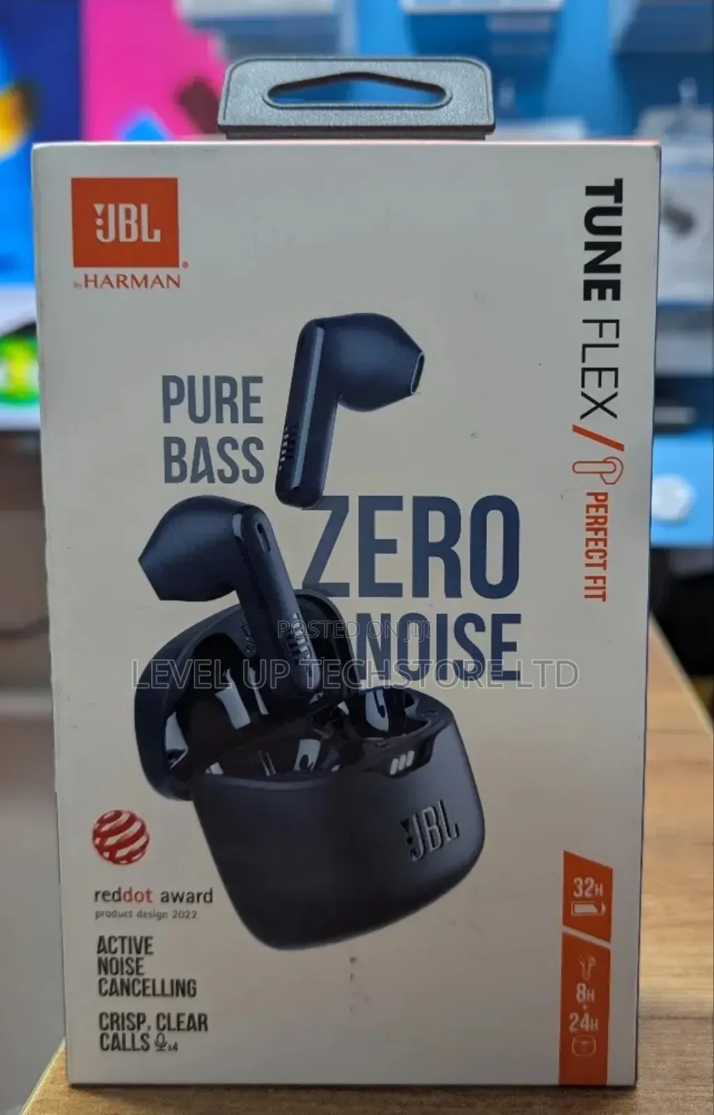 Jbl Tune Flex - True Wireless Noise Cancelling (Black), Small
