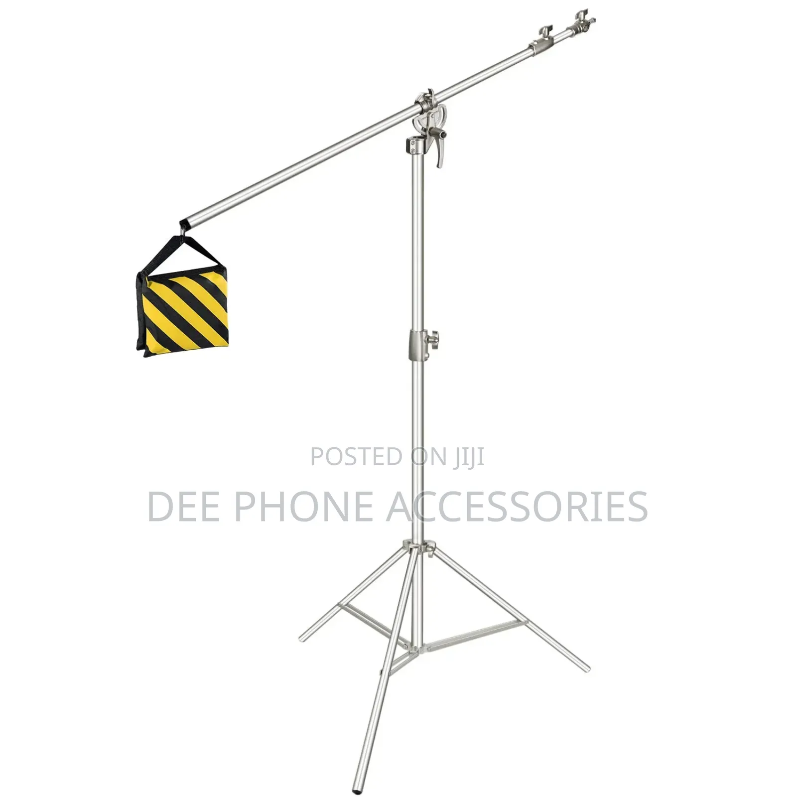 Metallic Light Stand With Boom Arm $ Sand Bag