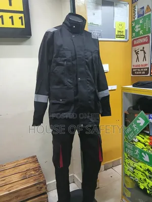 Red Work Suit and Black