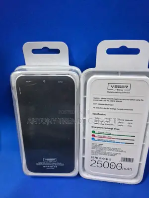 Veger 25000mah External Battery With Dual Usb Output