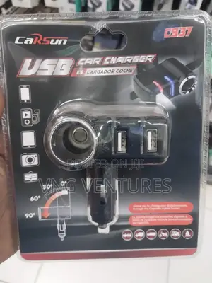 Car Cigarette Charger With 3 Ports