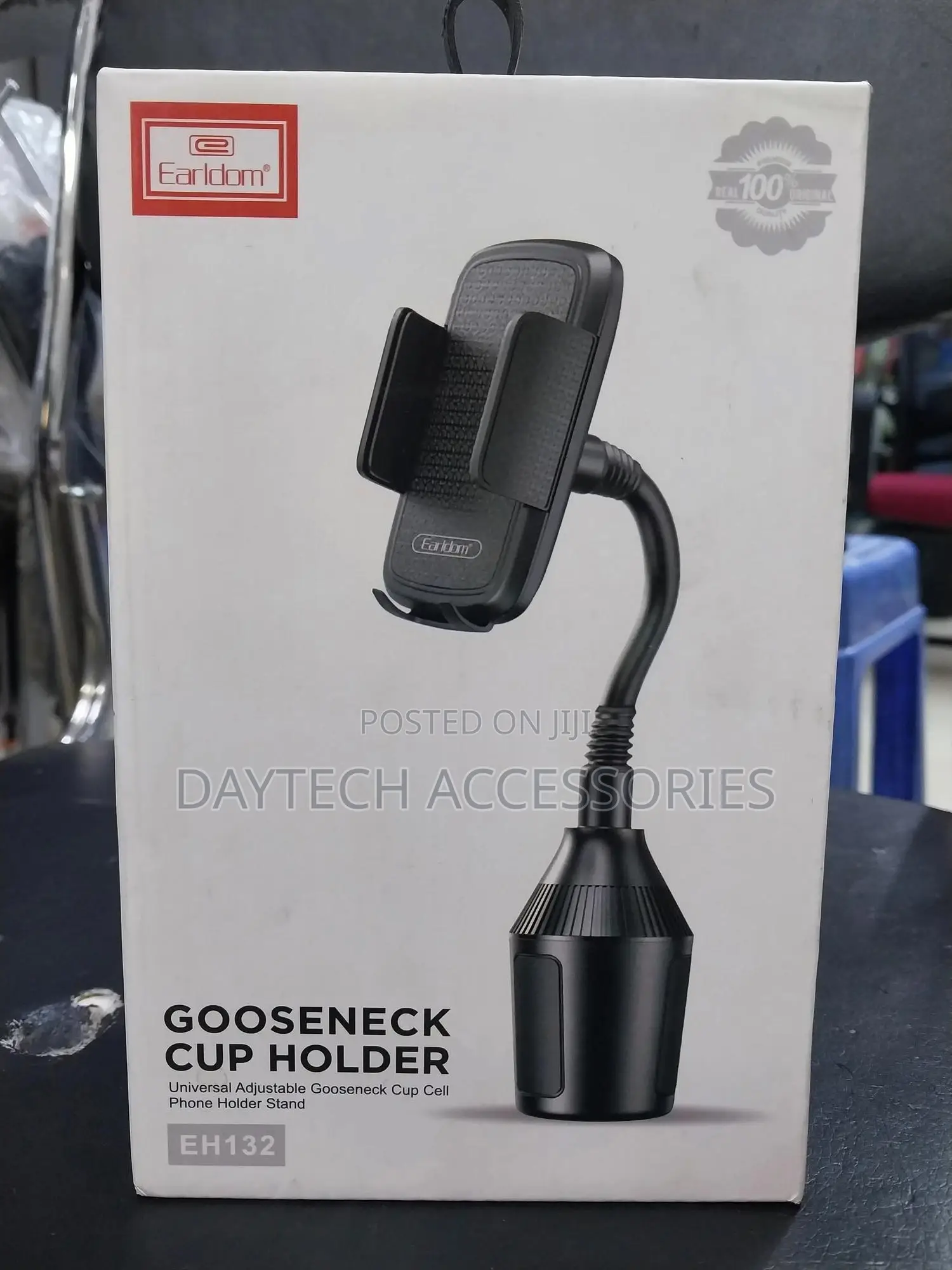 Earldom Eh132 Universal Rotatable Gooseneck Cup Car Phone Mount,
