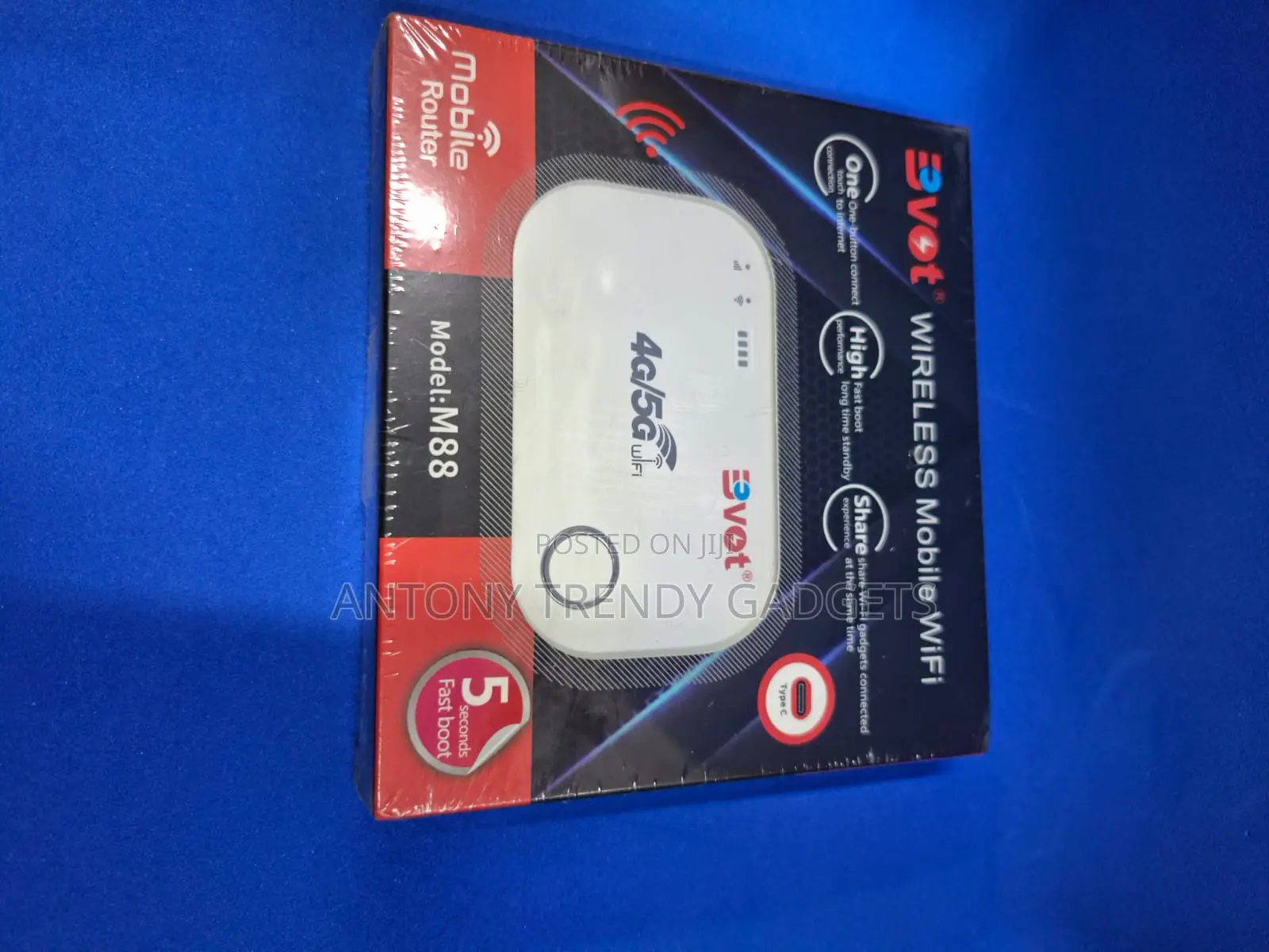 Portable Bvot M88 4g/5g Wifi Router With Type-c