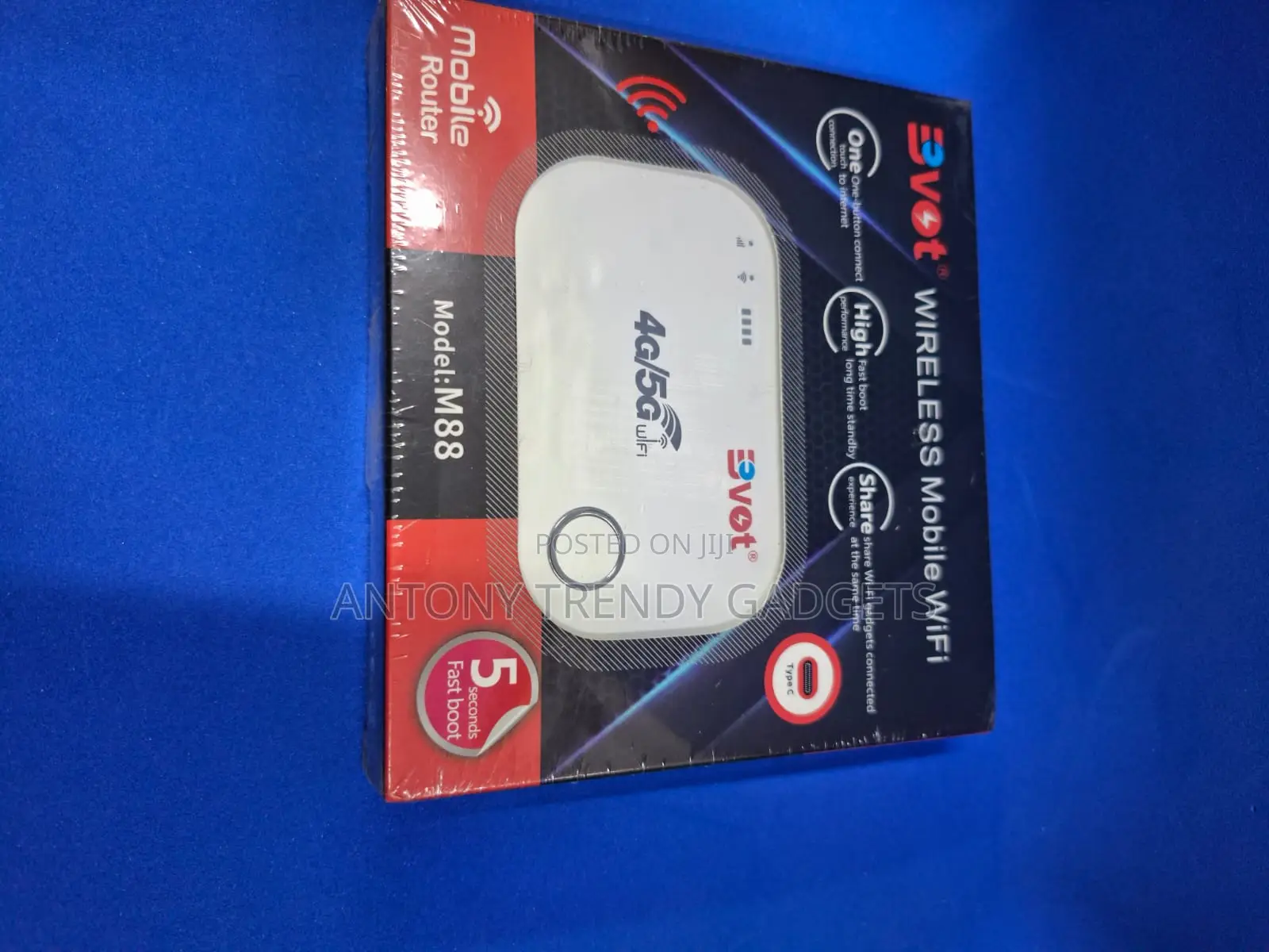Pocket-sized Bvot M88 Mobile Wifi | One-touch Connect