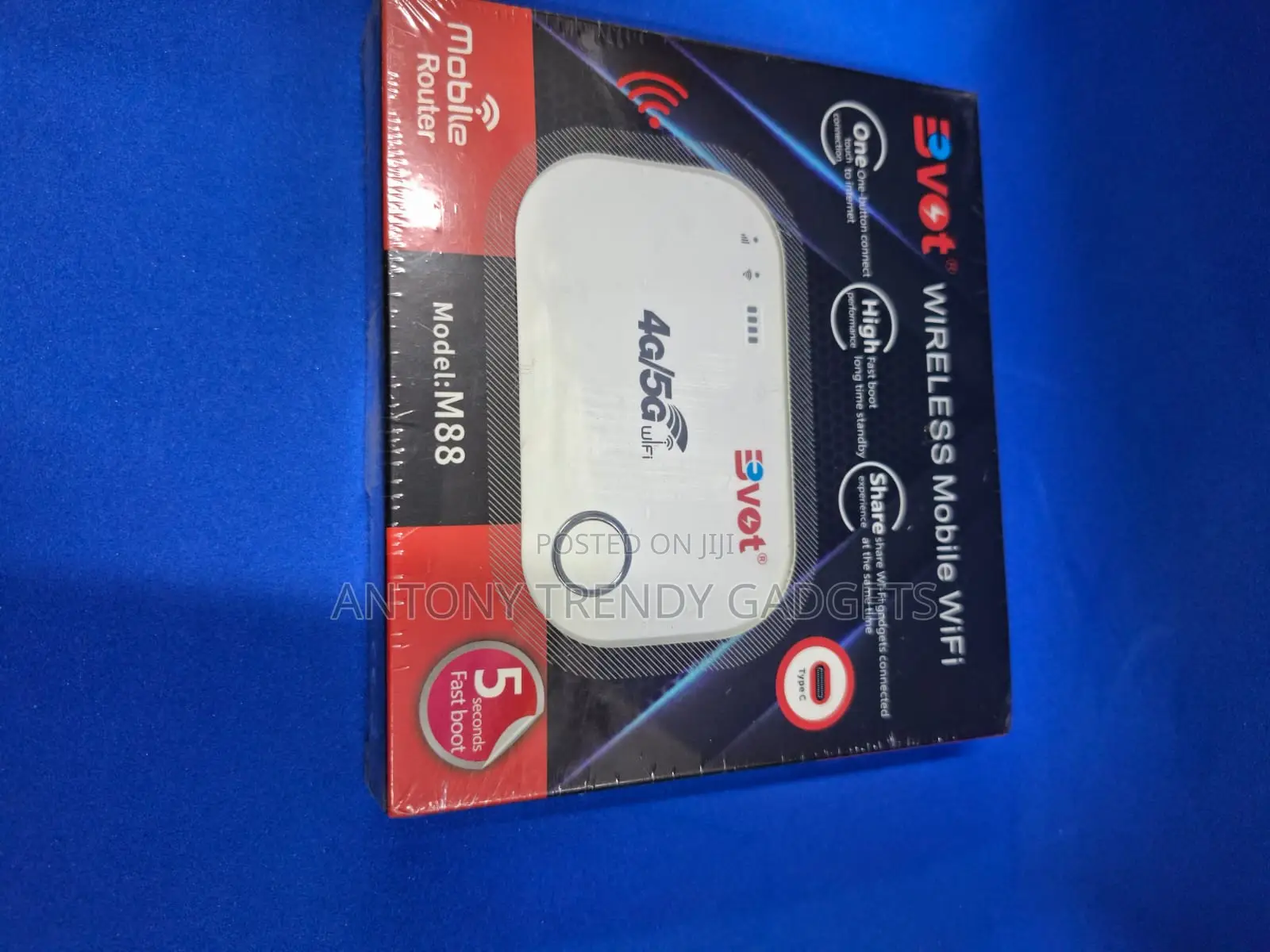 Pocket-sized Bvot M88 Mobile Wifi | One-touch Connect