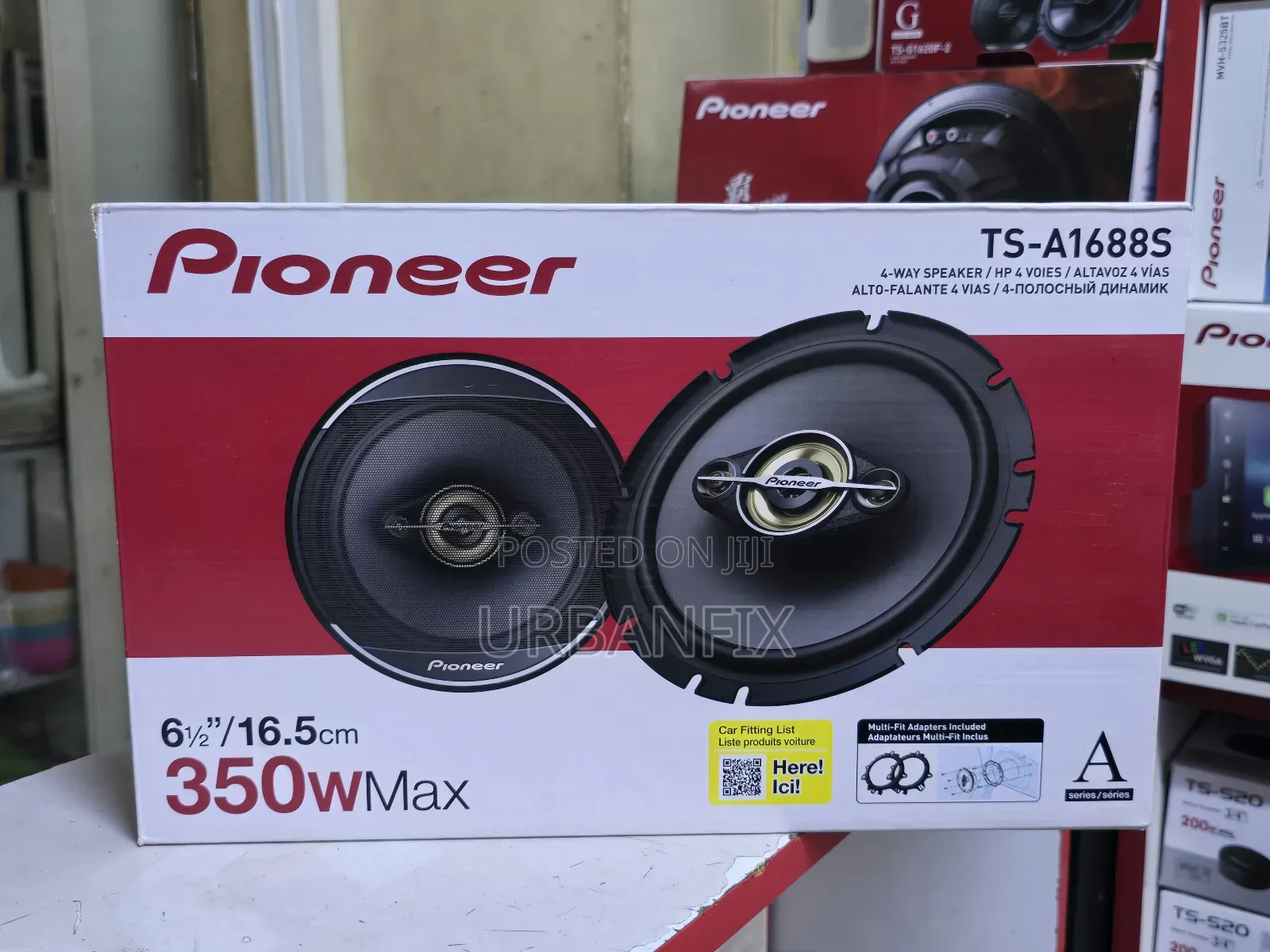 Pioneer Ts-A1688s 350watts 6.5 Inches Midrange Speakers - A Pair