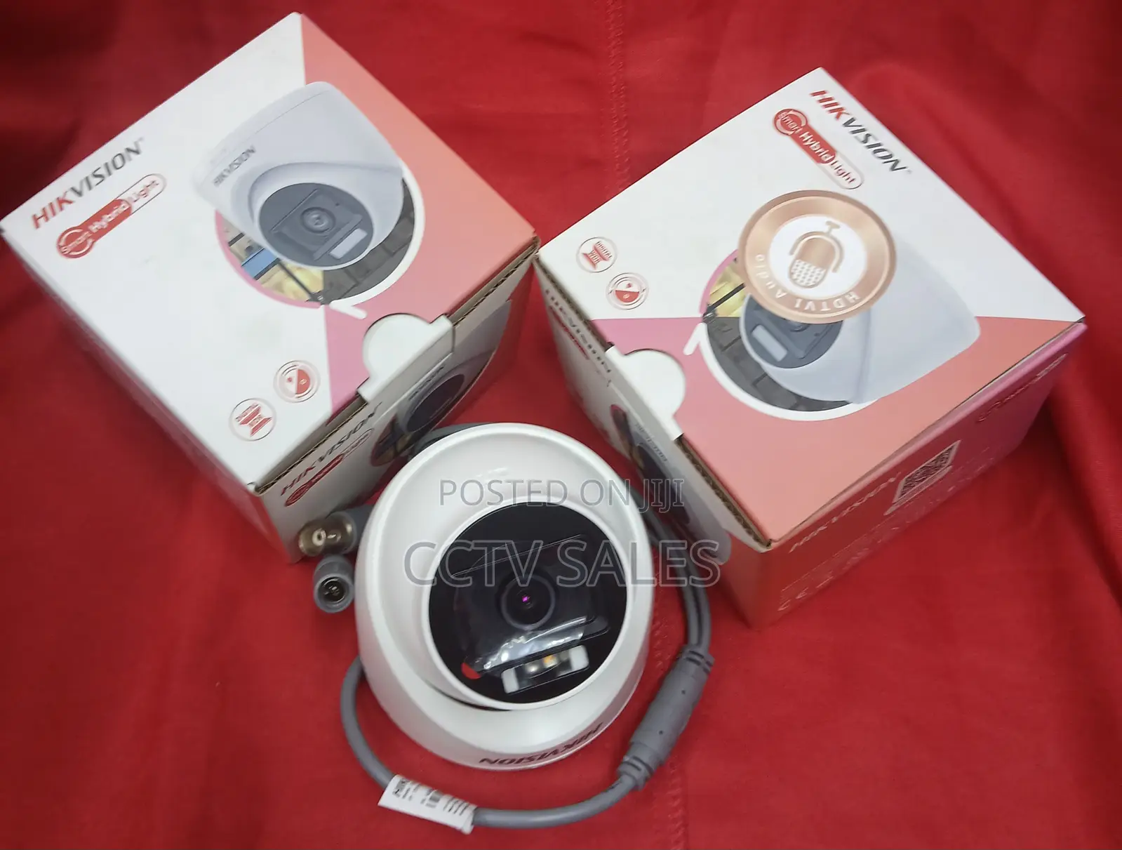 Wired Cctv2mp Smart Hybrid Light Audio Fixed Turret Camera-Out/Indoor/