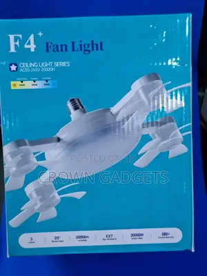 F4+ Fan Light Ceiling Lamp With Remote Control