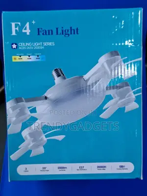Modern Ceiling Light With Fan Remote | F4+