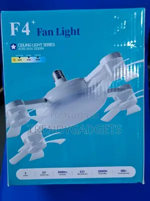 Modern Ceiling Light With Fan Remote | F4+