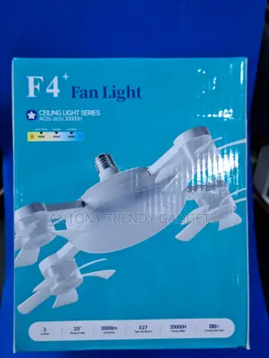 Adjustable F4+ Ceiling Fan Lamp | 3 Color Modes & Long Lifespan
