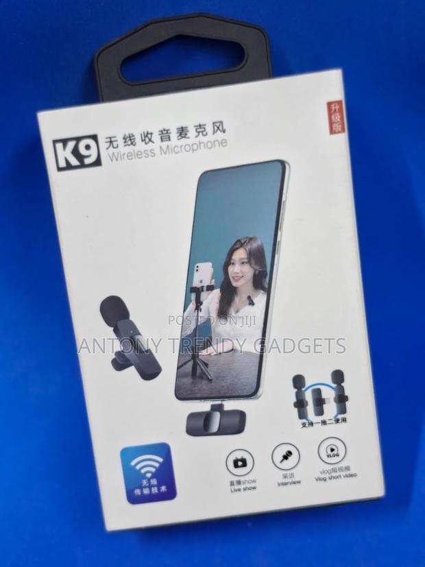 K9 Wireless Microphone For Vlog, Interview & Live Streaming