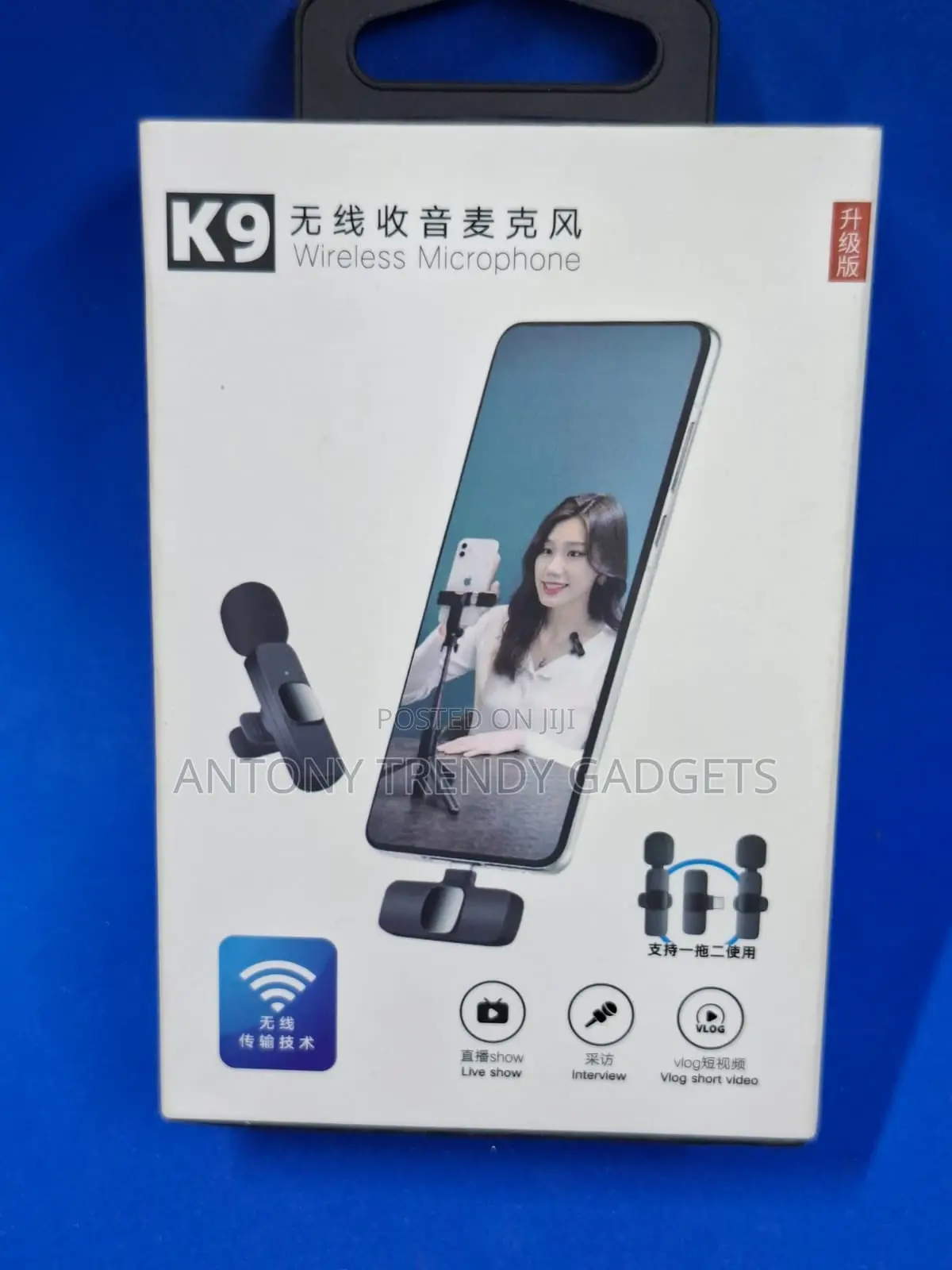Upgrade K9 Wireless Mic – Dual Receiver For Vlog & Recording