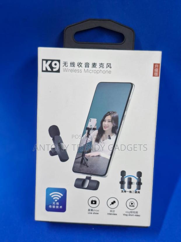 Wireless Lavalier Microphone K9 – Ideal For Video & Podcast - main view