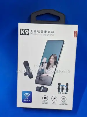 Wireless Lavalier Microphone K9 – Ideal For Video & Podcast