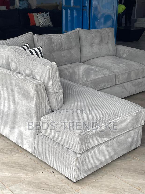 Well-Dressed 6 Seater L Sofa Set