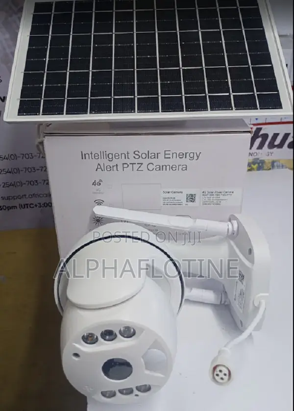 Solar Camera Powered PTZ 360° CCTV Wifi Enabled