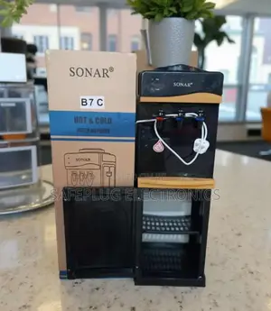 Sonar B7c - 3 Taps Water Dispenser, Top Load - Black-Gold