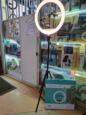 Adjustable 14" Led Ring Light With Stand & 3 Color Modes